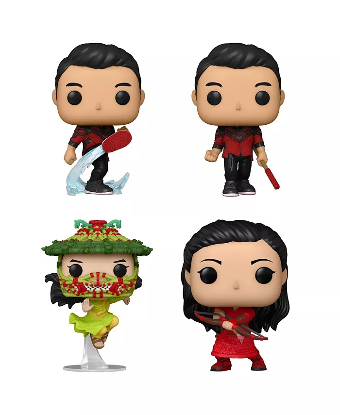 Funko Pop Heroes Marvel Shang-Chiandnbspand the Legend of the Ten Rings Collectors Set， 4 Piece - Mycitystee