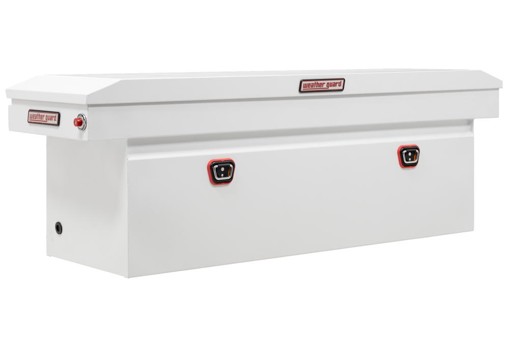 Weather Guard Saddle Truck Tool Box Steel Full Deep White - Mycitystee