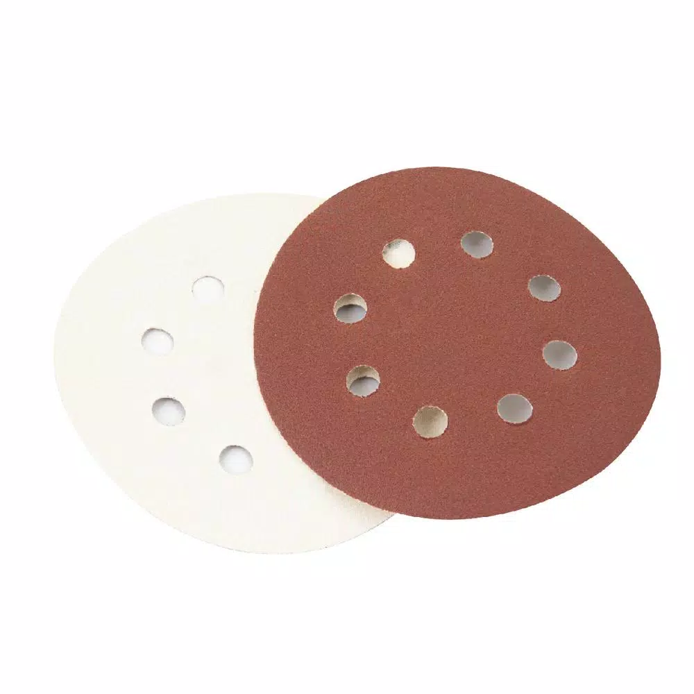 POWERTEC 5 in. 60-Grit Aluminum Oxide Hook and Loop 8-Hole Disc (25-Pack) and#8211; XDC Depot - Mycitystee
