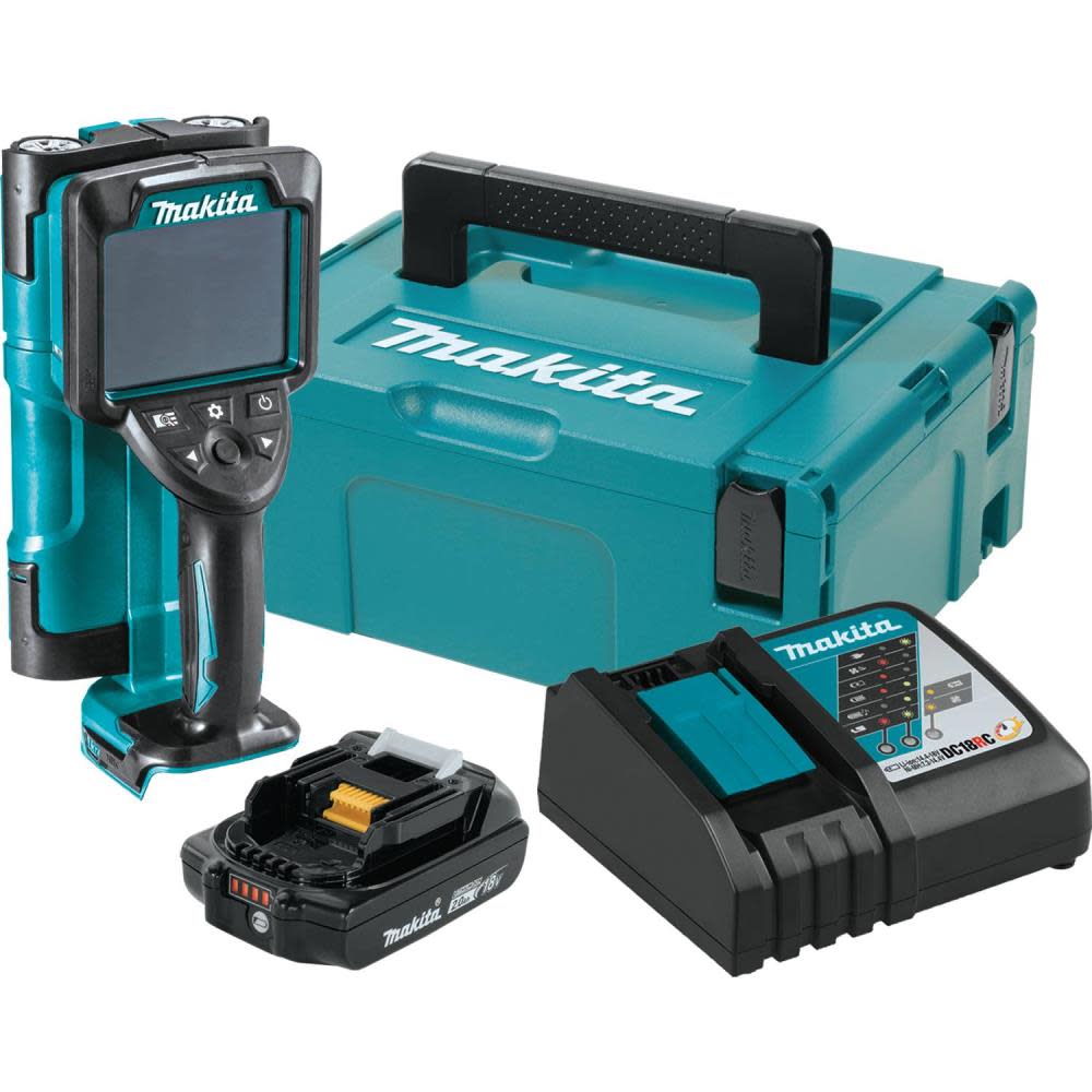 Makita 18V LXT LithiumIon Cordless Multi-Surface Scanner Kit (2.0Ah) with Interlocking Storage Case DWD181R1J from Makita - Mycitystee
