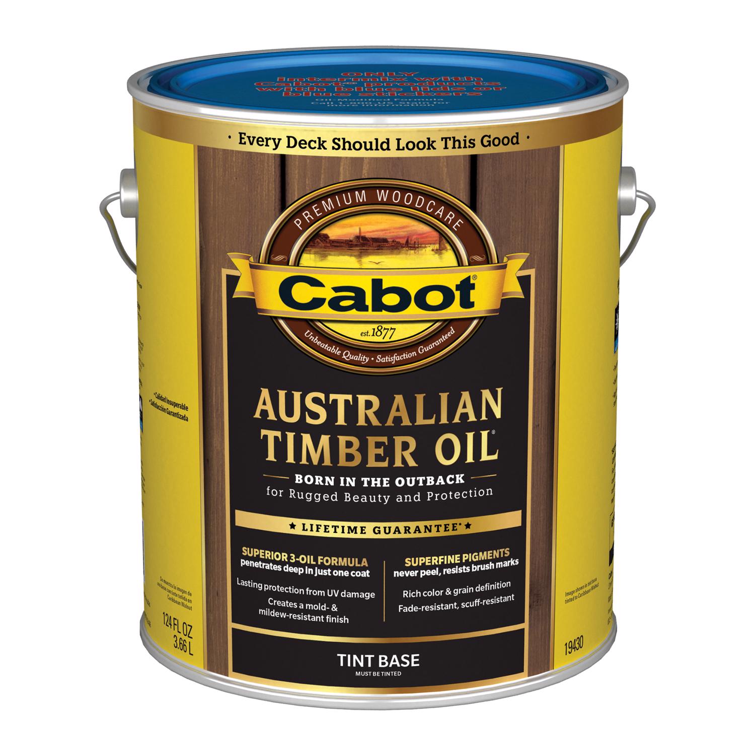 Cabot Australian Timber Oil Low VOC Transparent Tintable Tintable Base Australian Timber Oil 1 gal - Mycitystee