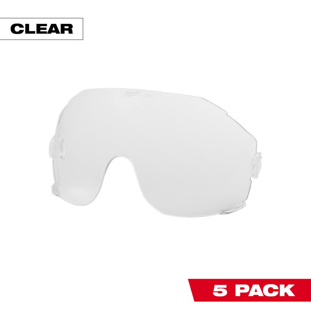 Milwaukee Clear Eye Visor Replacement Lenses 5pk 48-73-1450 from Milwaukee - Mycitystee