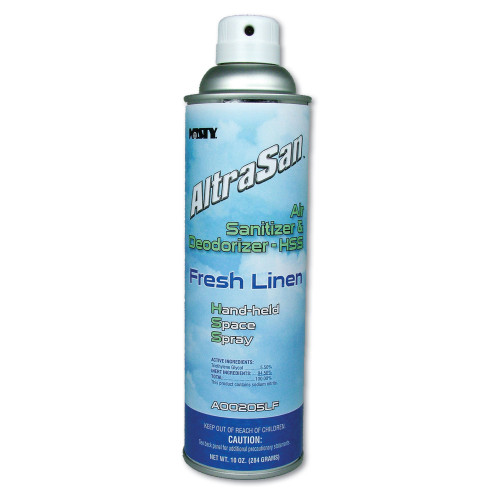 Misty Handheld Air Sanitizer/Deodorizer， Fresh Linen， 10 oz Aerosol Spray， 12/Carton (1037236) - Mycitystee