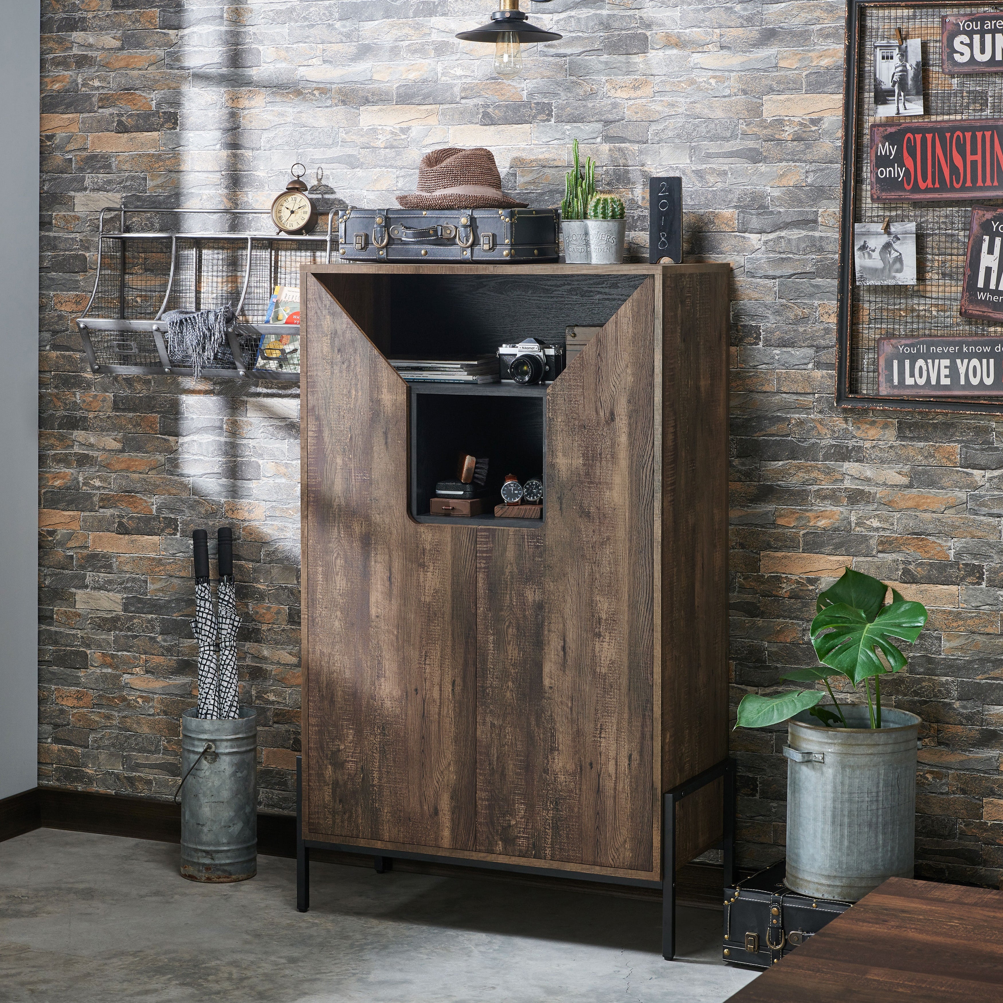 Carbon Loft Cassini Rustic 8-shelf Shoe Cabinet - - 23485799 - Mycitystee