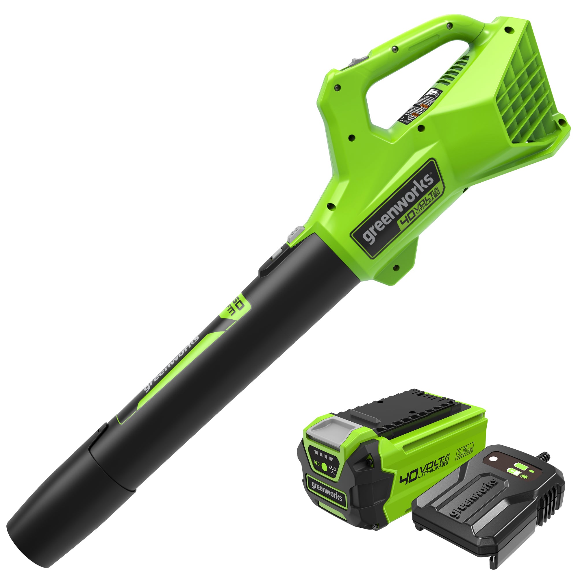 40V 350 CFM Leaf Blower， Battery  Charger | Greenworks Tools - Mycitystee