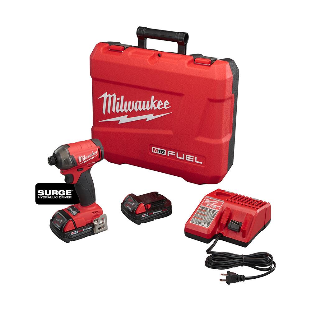Milwaukee M18 FUEL SURGE 1/4 in. Hex Hydraulic Driver Kit 2760-22CT from Milwaukee - Mycitystee