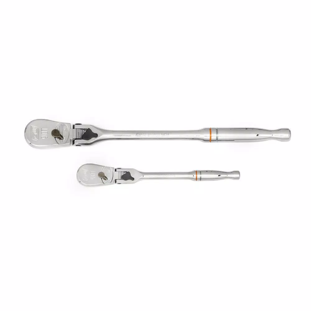 GEARWRENCH 1/4 in. and 3/8 in. Drive 90-Tooth Locking Flex Head Teardrop Ratchet Set (2-Pieces) and#8211; XDC Depot - Mycitystee