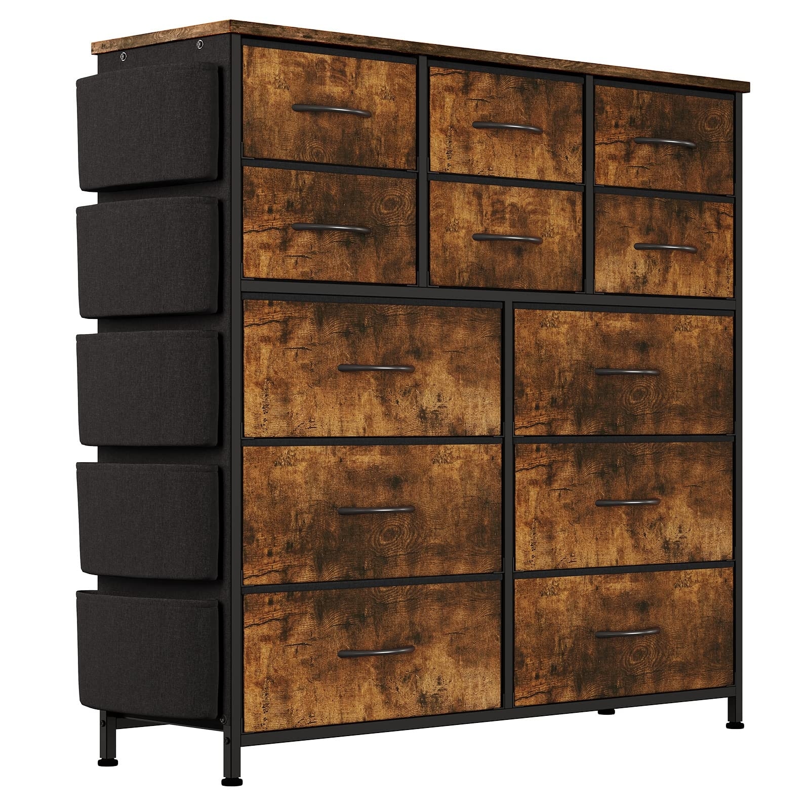 Dresser for Bedroom with 12 Drawer， Dressers and Chests of Drawers for Hallway， Entryway， Storage Organizer Unit with Fabric - - 37668806 - Mycitystee