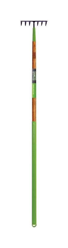 Ames 50.5 in. 7 Tine Steel Level Rake Wood Handle - Mycitystee