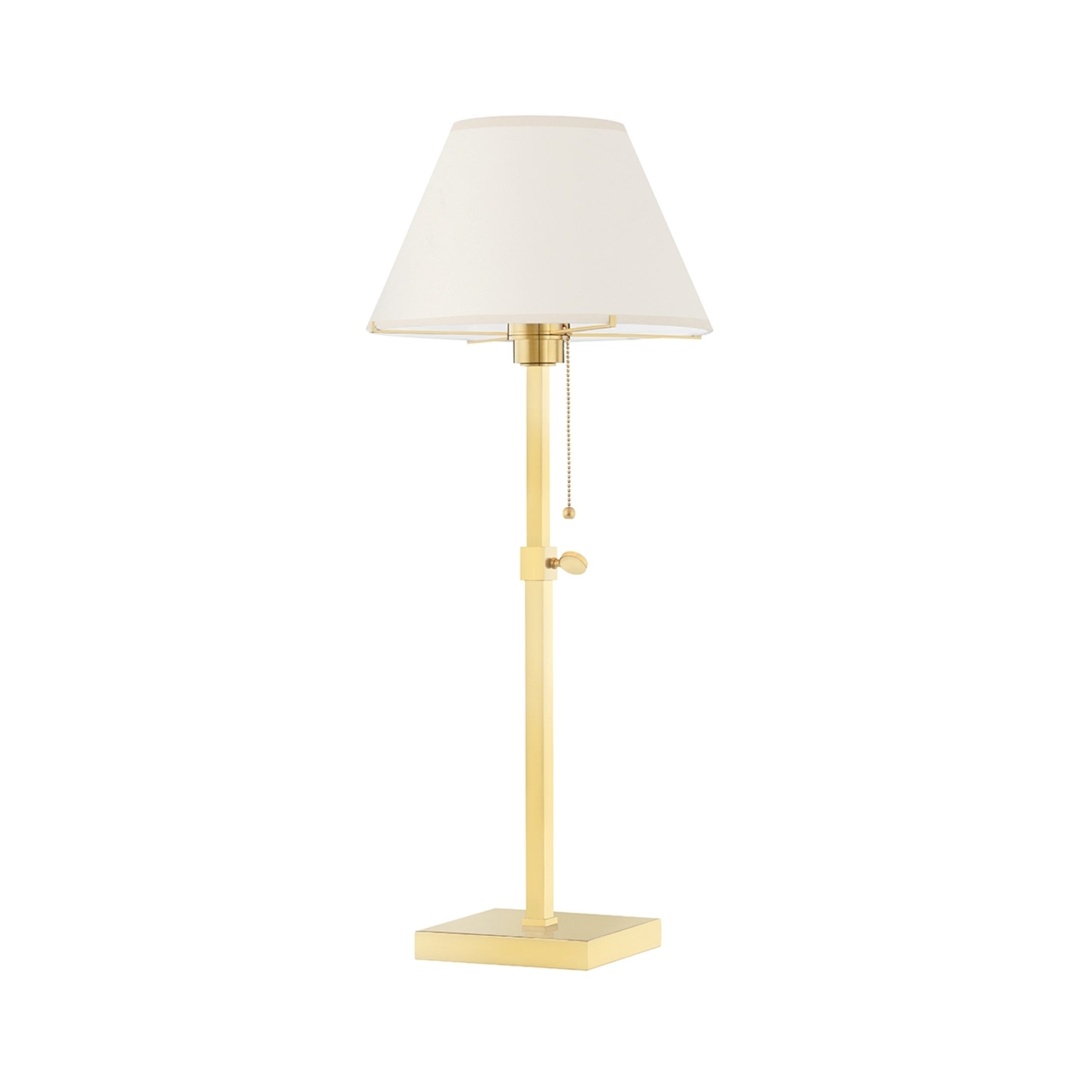 Leeds 1-Light Table Lamp by Mark D. Sikes with Cream Shade - Mycitystee