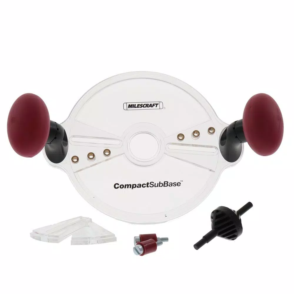 Milescraft CompactSubBase Compact Router Attachment for Standard 1-3/16 in. Dia Bushings and#8211; XDC Depot - Mycitystee