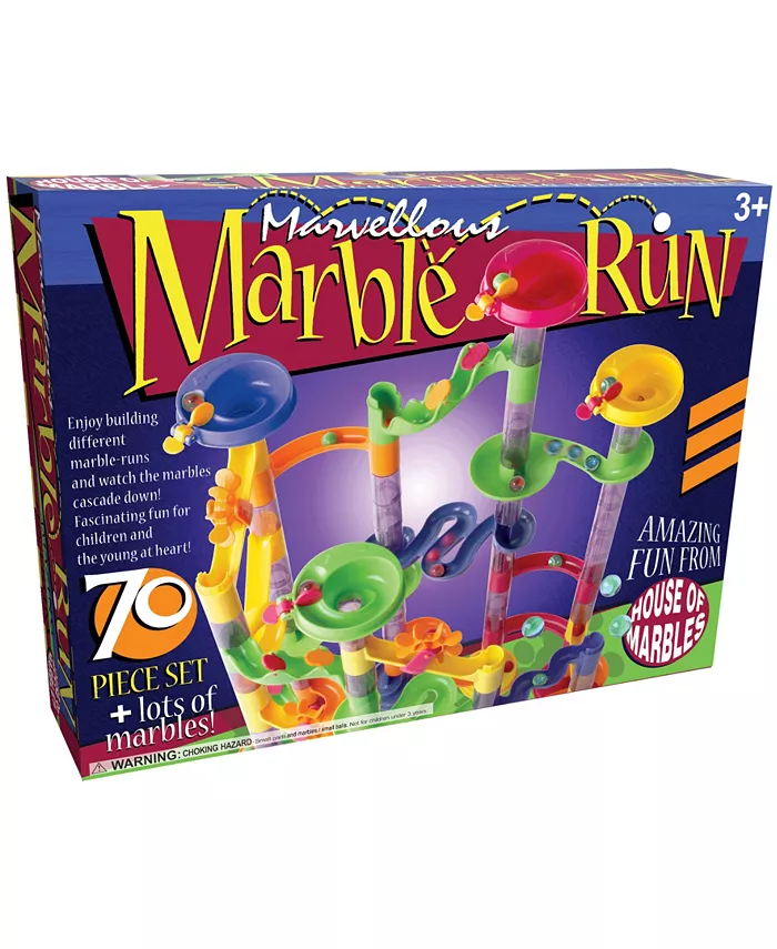 House of Marbles Marvellous Marble Run - 70 Piece Set - Mycitystee