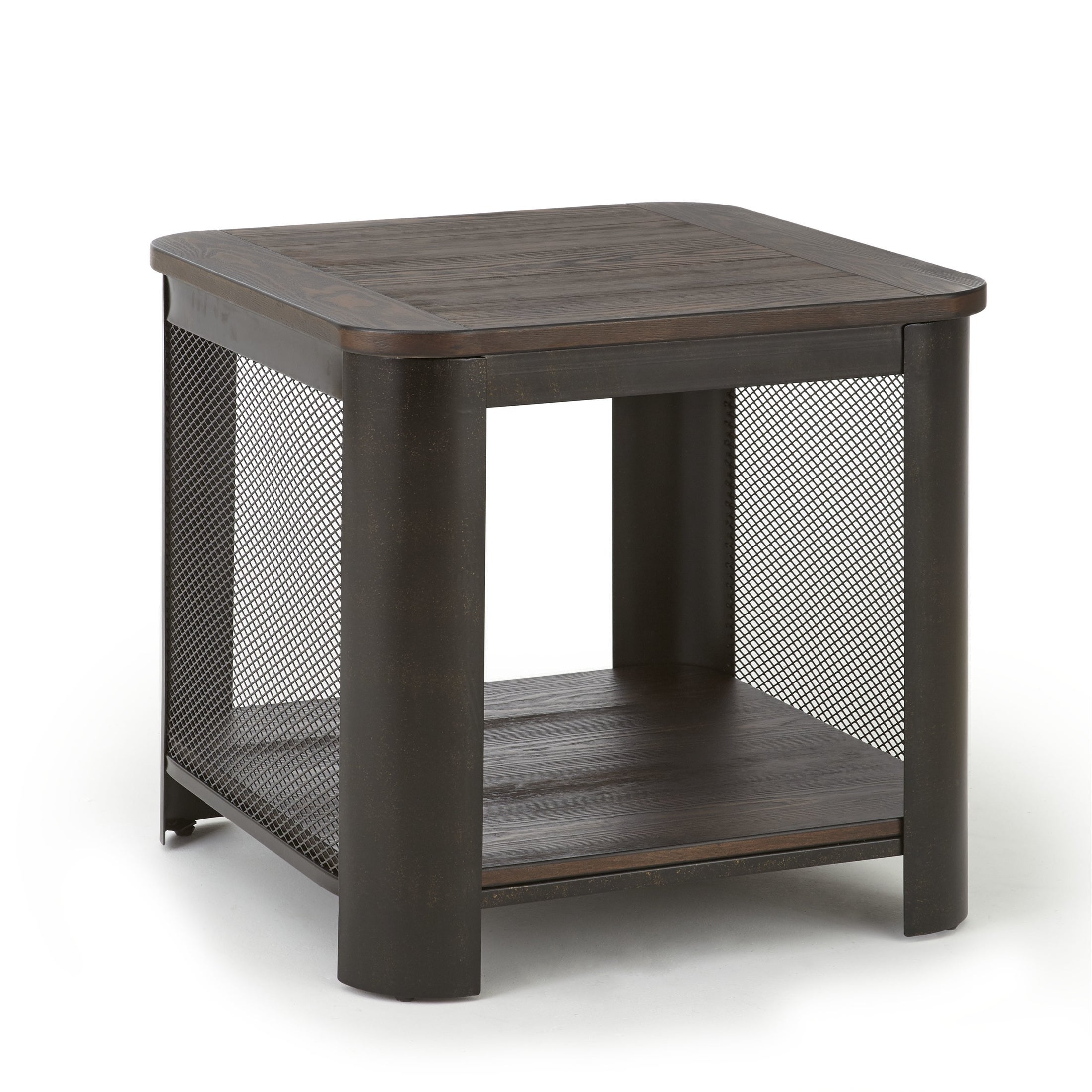 Brown Solid Wood Barrow End Table - Mycitystee