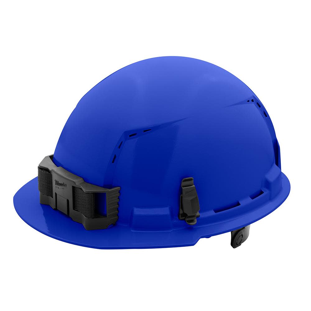 Milwaukee Blue Front Brim Vented Hard Hat with 6pt Ratcheting Suspension Type 1 Class C 48-73-1224 from Milwaukee - Mycitystee