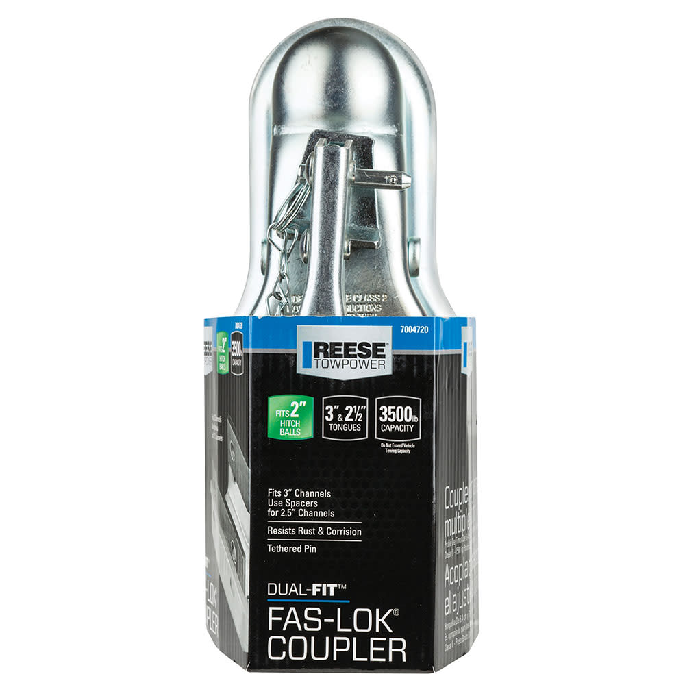 Reese Dual Fit Fas Lok 2 3500 lbs Class II Straight Coupler - Mycitystee