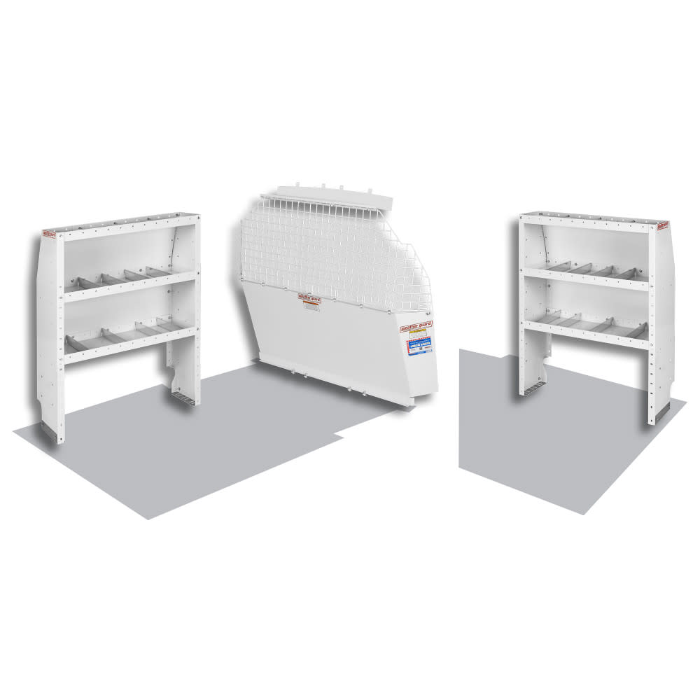 Commercial Shelving Package for Compact 2014 Ford Transit Connect Vans - Mycitystee