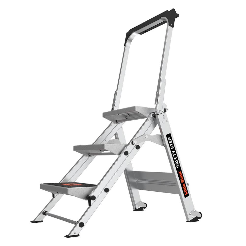 Safety Step M3 Aluminum Type 1A Step Stool with Handrail - Mycitystee