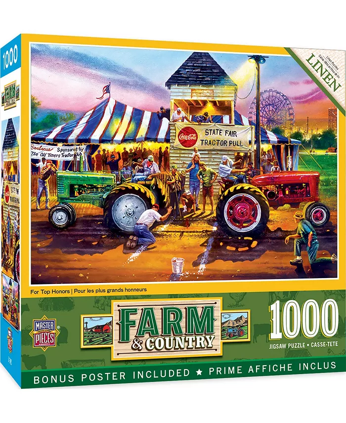 MasterPieces Puzzles Farm Country - For Top Honors 1000 Piece Adult Jigsaw Puzzle - Mycitystee