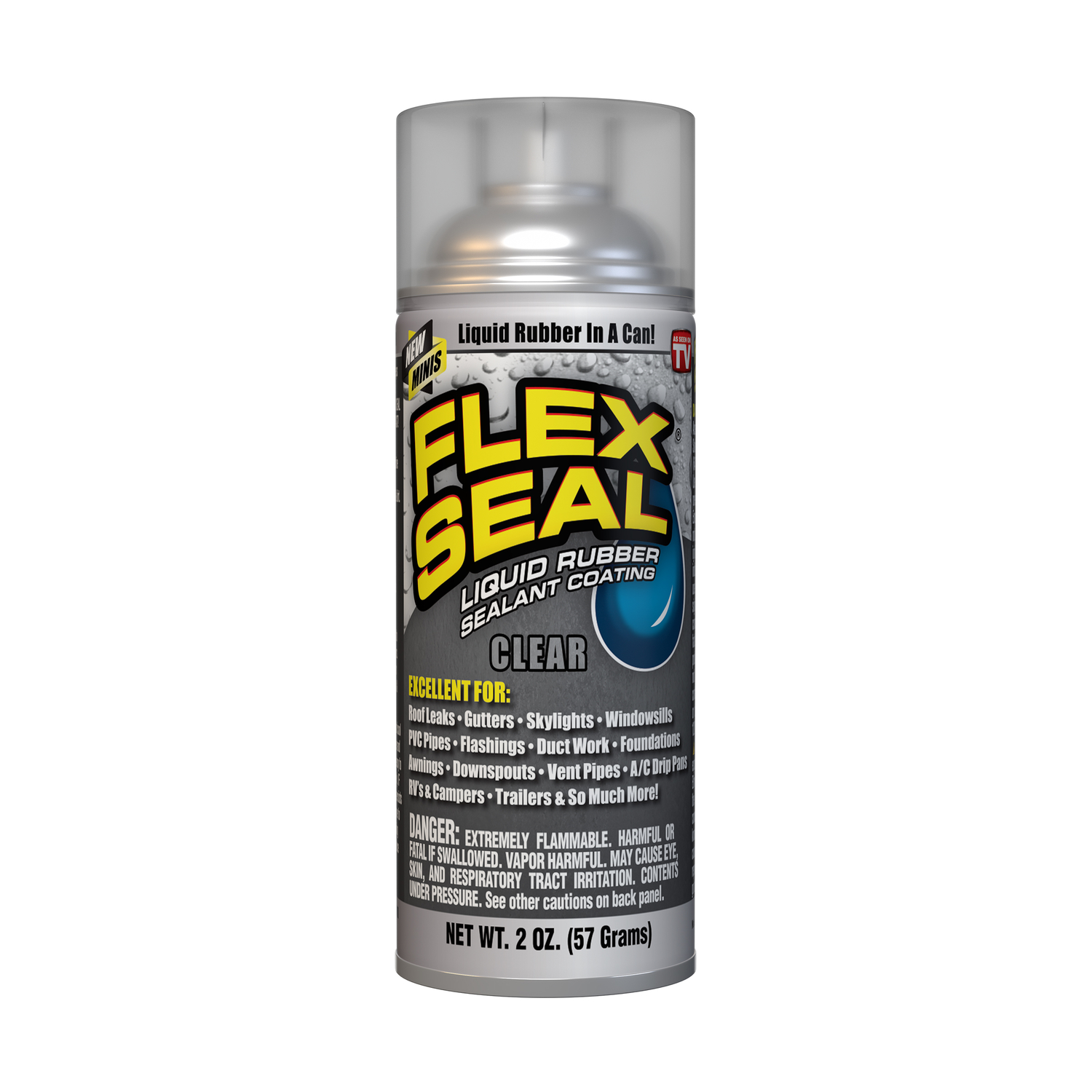 FLEX SEAL Family of Products FLEX SEAL MINI Clear Rubber Spray Sealant 2 oz - Mycitystee