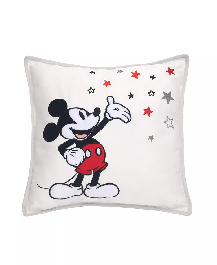 Lambs Ivy Disney Baby Magical Mickey Mouse Decorative Throw Pillow - White - Mycitystee