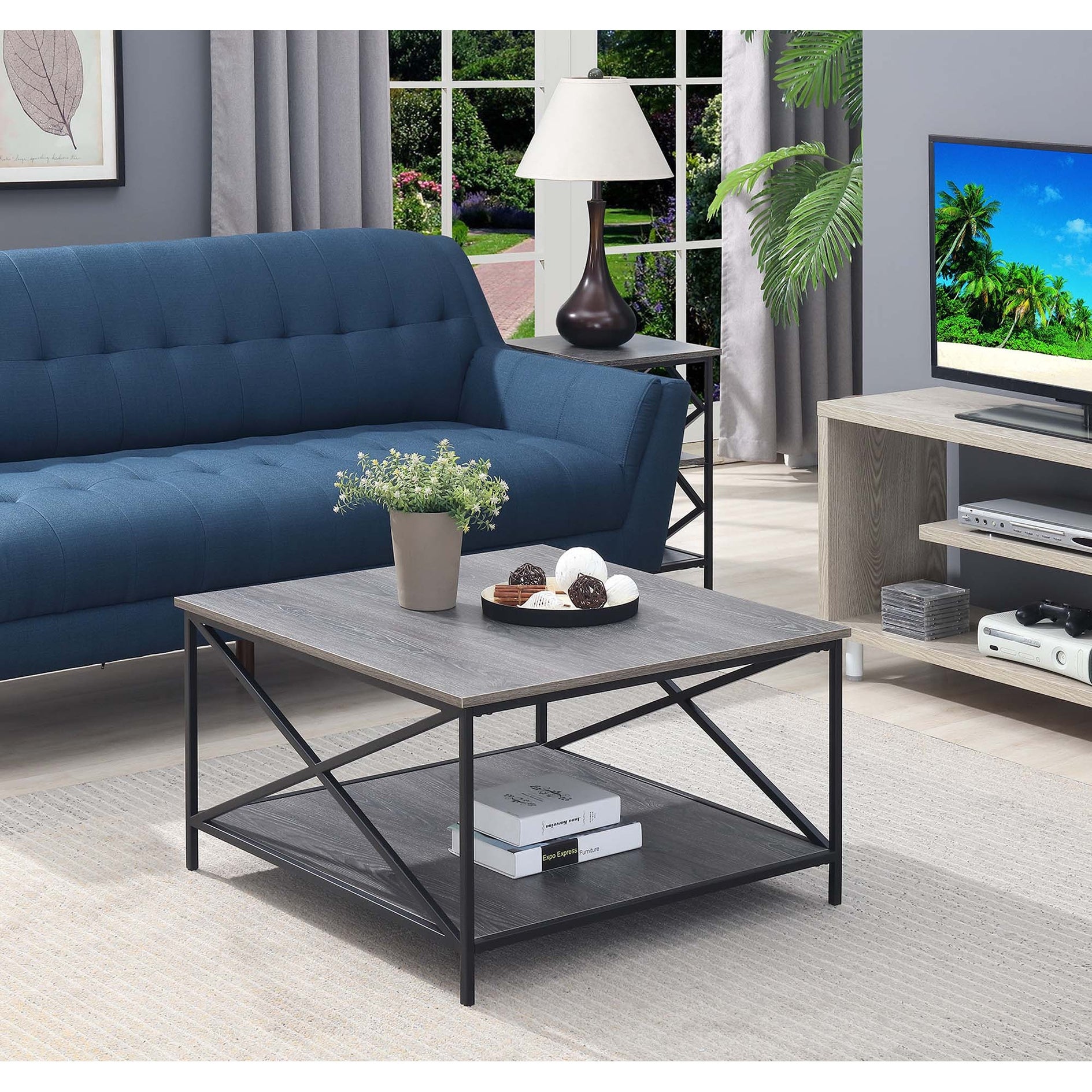 Carbon Loft Ehrlich Metal Square Coffee Table - Mycitystee