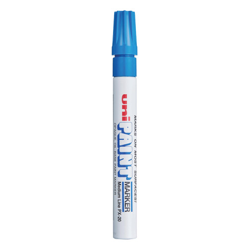 uni Paint Permanent Marker， Medium Bullet Tip， Blue (63603) - Mycitystee