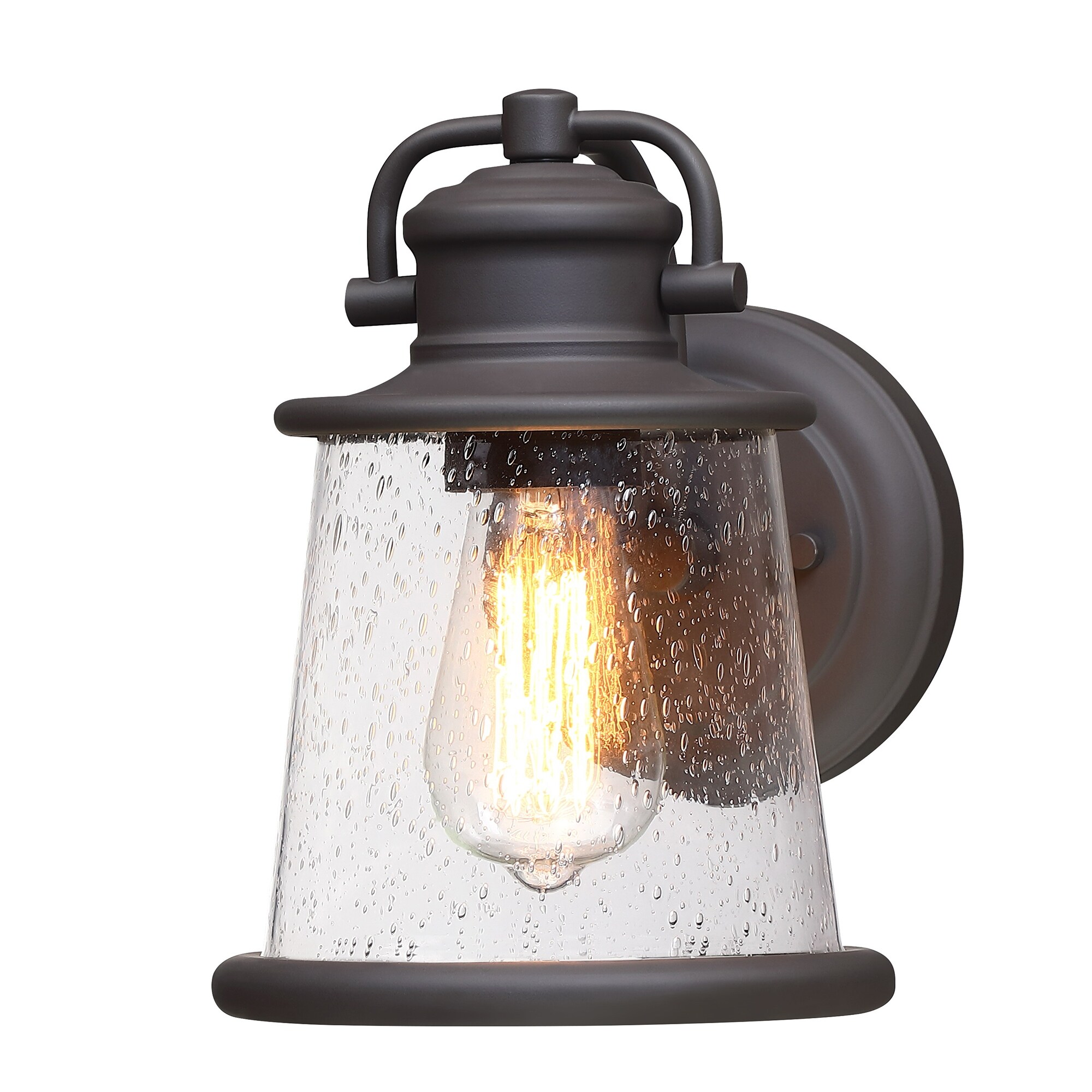 1-Light Dark Bronze Finish Outdoor Wall Lantern Sconce Shopping - The Best Deals on Outdoor Wall Lanterns | 39810172 - Mycitystee