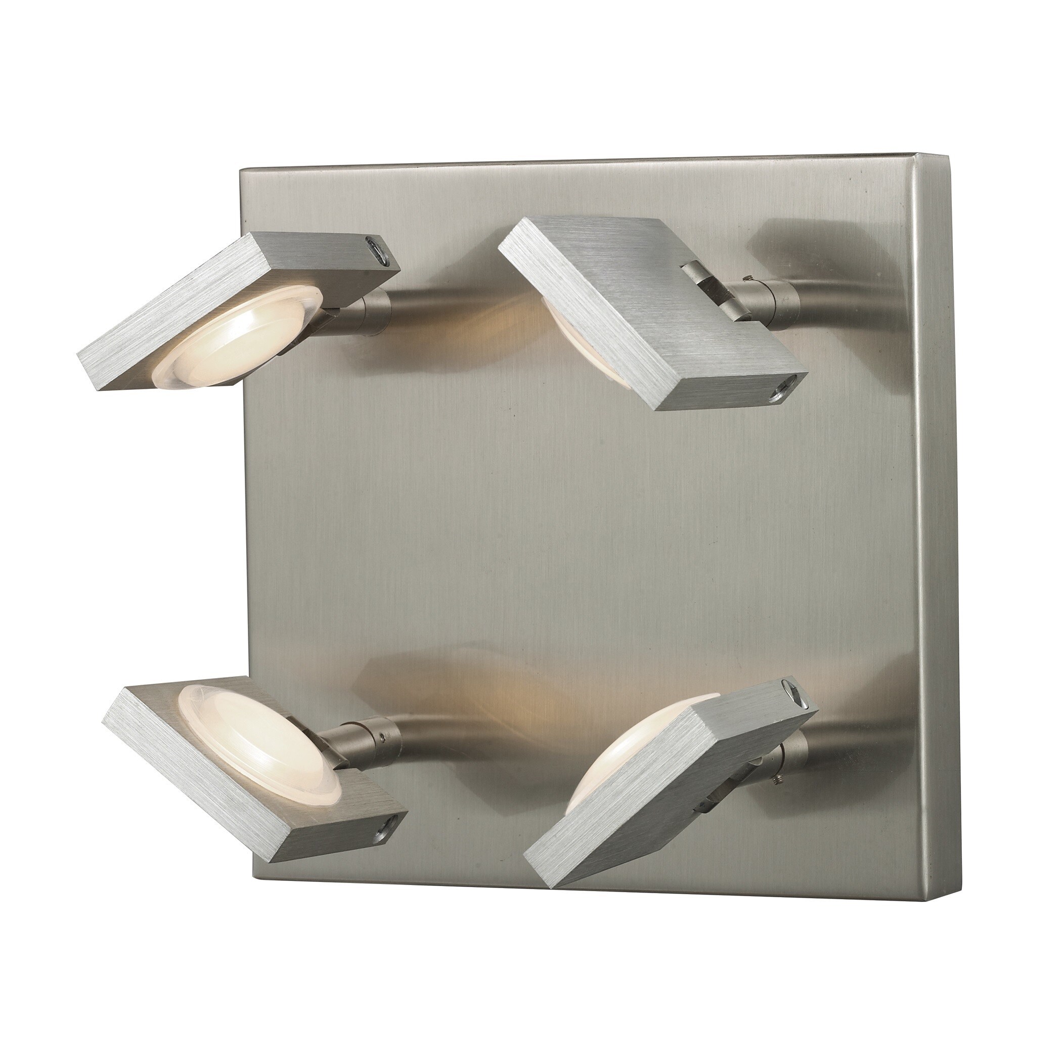Reilly Collection 4-light sconce in Brushed Nickel/ Brushed Aluminum - Brushed Nickel - Mycitystee
