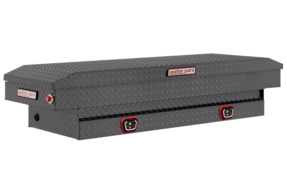 Weather Guard Saddle Truck Tool Box Aluminum Compact Gunmetal Gray - Mycitystee