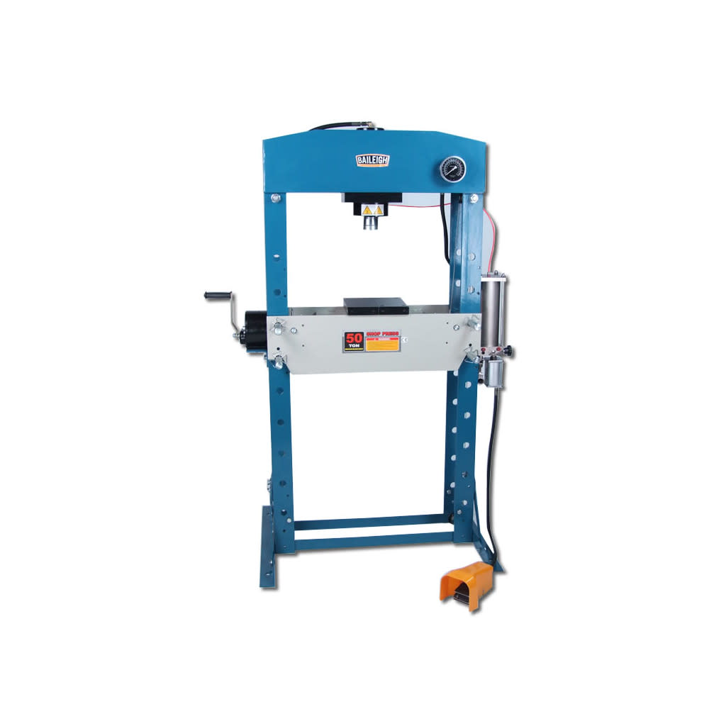 Baileigh HSP-50A H-Frame Press Air/Hand Operated 50 Ton - Mycitystee