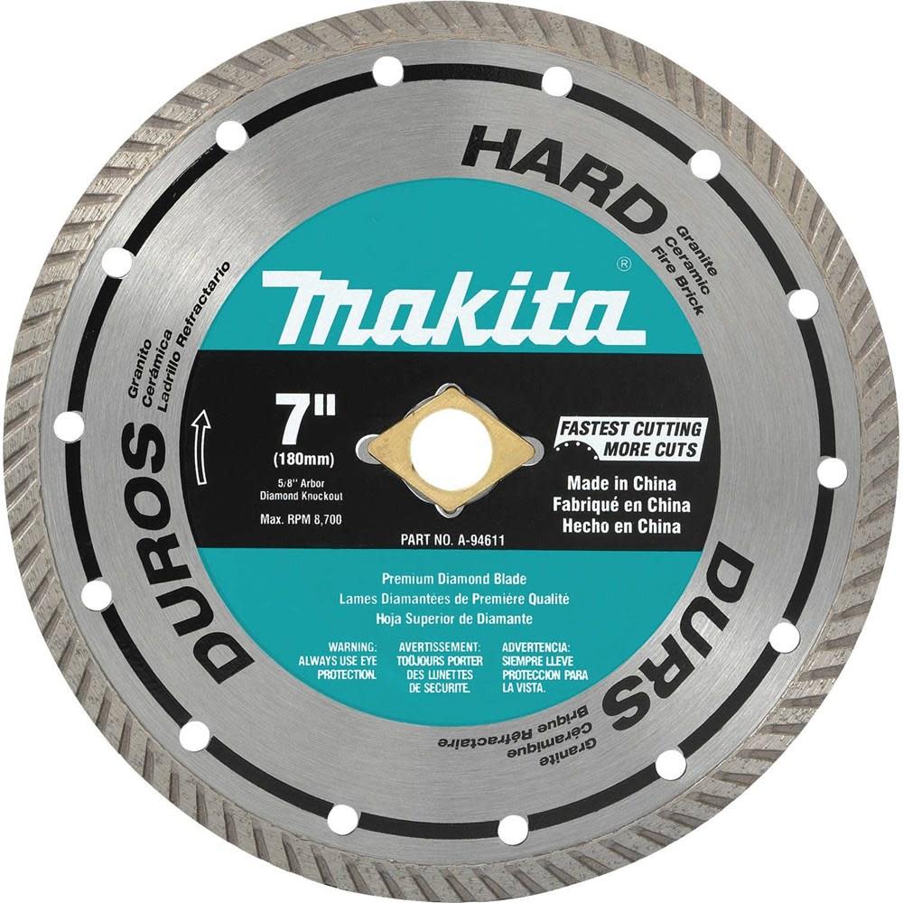 Makita 7 in. Turbo Rim Hard Material Diamond Blade A-94611 from Makita - Mycitystee
