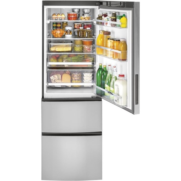 11.9 cu ft Bottom Freezer Stainless Refrigerator - Mycitystee
