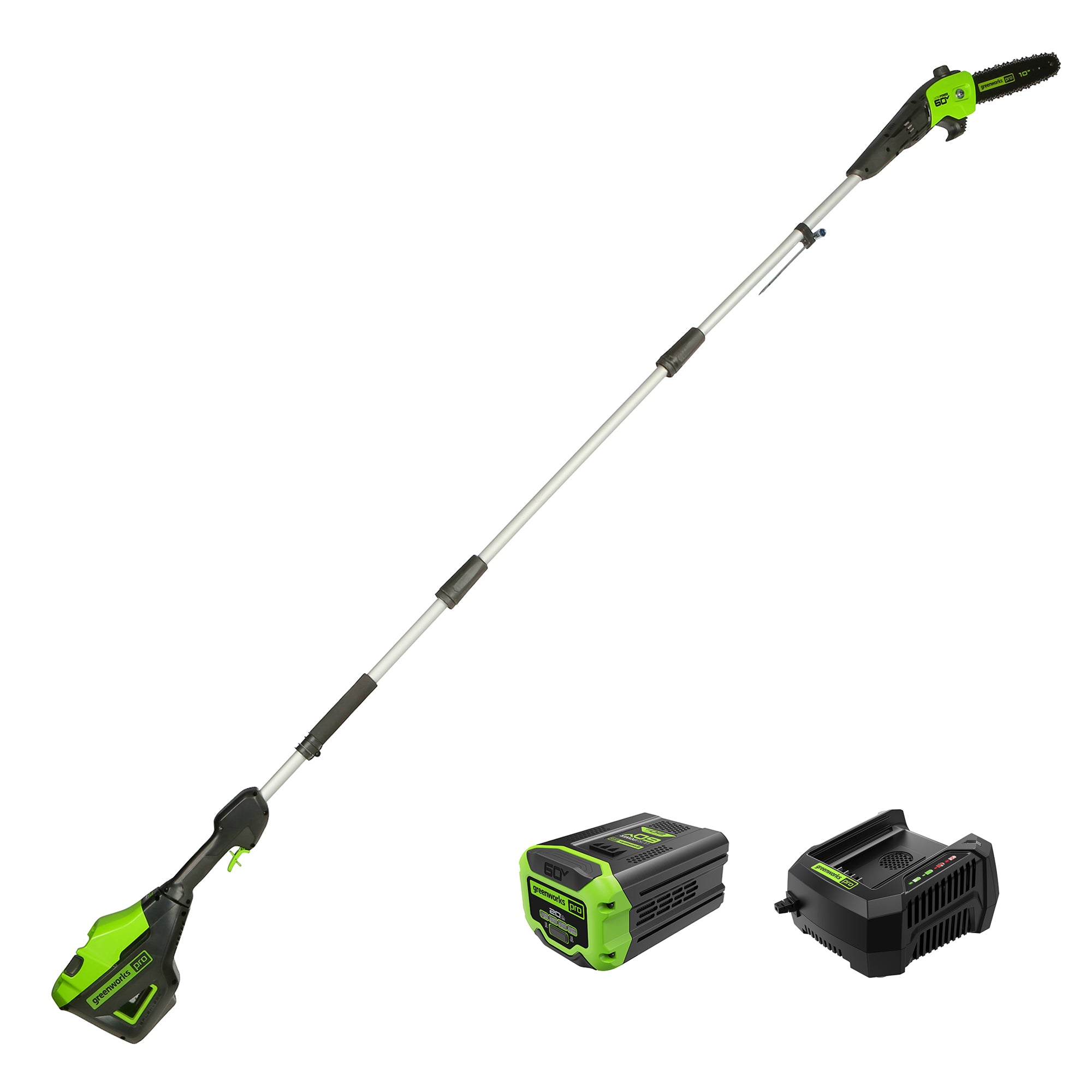 60V 10'' Cordless Pole Saw  Battery | Greenworks Tools - Mycitystee