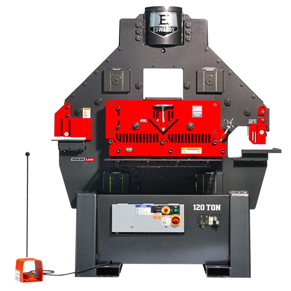 120 Ton Ironworker 1 Phase, 230v with PowerLink System - Mycitystee