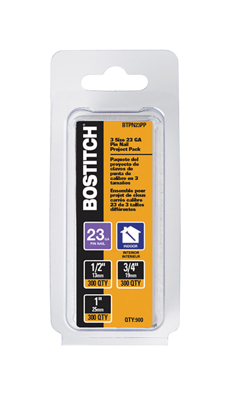 Bostitch 23 Ga. Straight Strip Brite Pin Nails 900 pk - Mycitystee