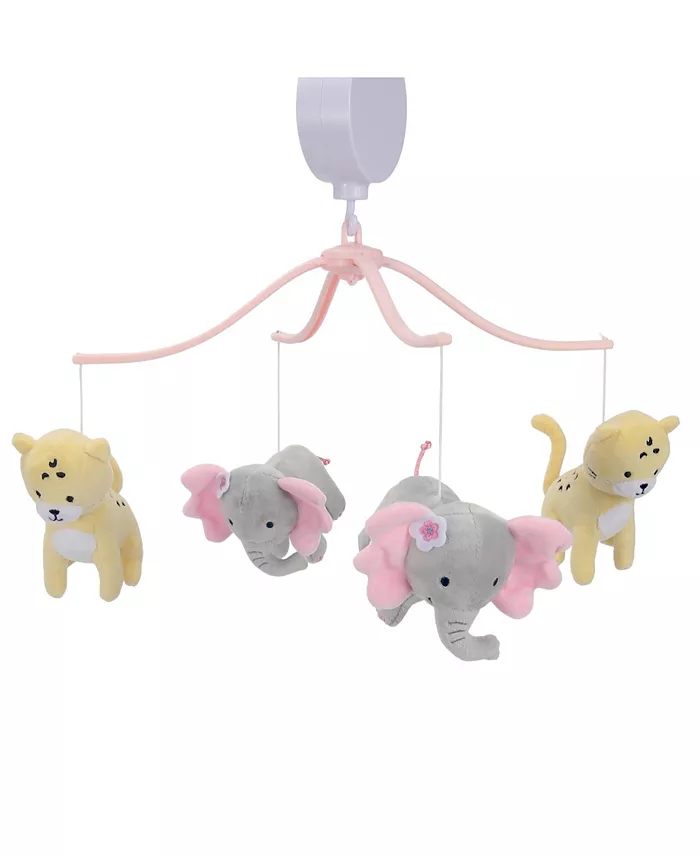 Bedtime Originals Rainbow Jungle Animals Musical Baby Crib Mobile Soother Toy - Mycitystee