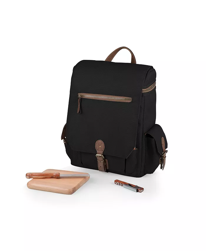 Oniva Legacyandreg by Picnic Time Black Moreno 3-Bottle Wine Cheese Tote - Mycitystee
