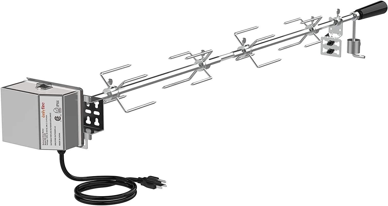 Grill Replacement Rotisserie Kit for 4-6 Burner Broil King, Broil Mate, Sterling, and GrillPro Gas Grills - Mycitystee
