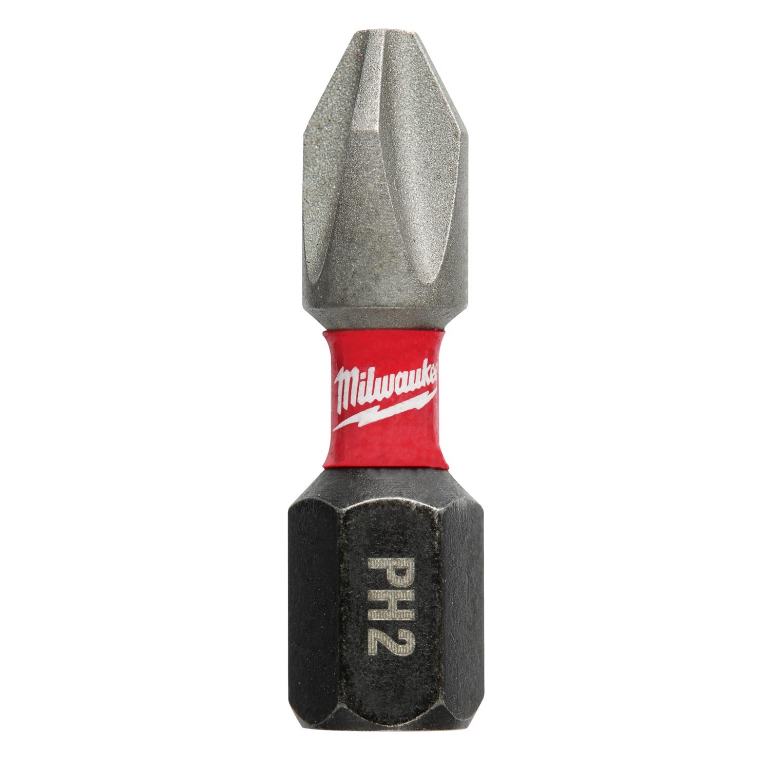 Milwaukee Shockwave Phillips #2 X 1 in. L Impact Insert Bit Alloy Steel 15 pc - Mycitystee
