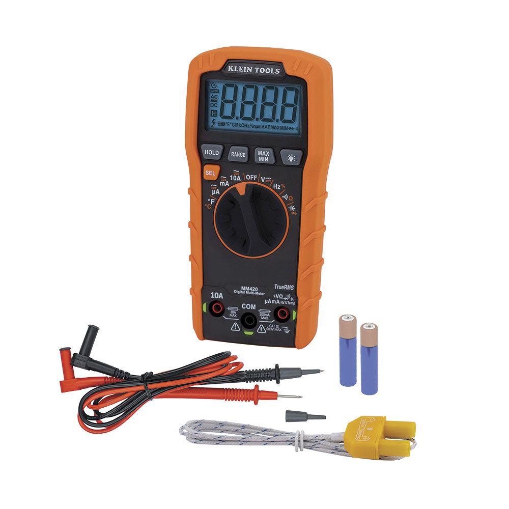 Klein Multimeter TRMS Auto 600V Temp - Mycitystee