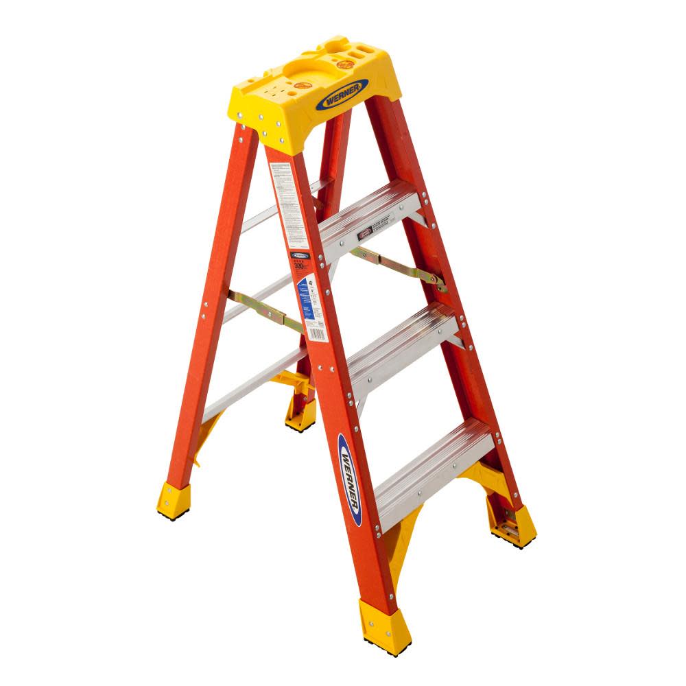 4ft Type IA Fiberglass Step Ladder 6204 - Mycitystee