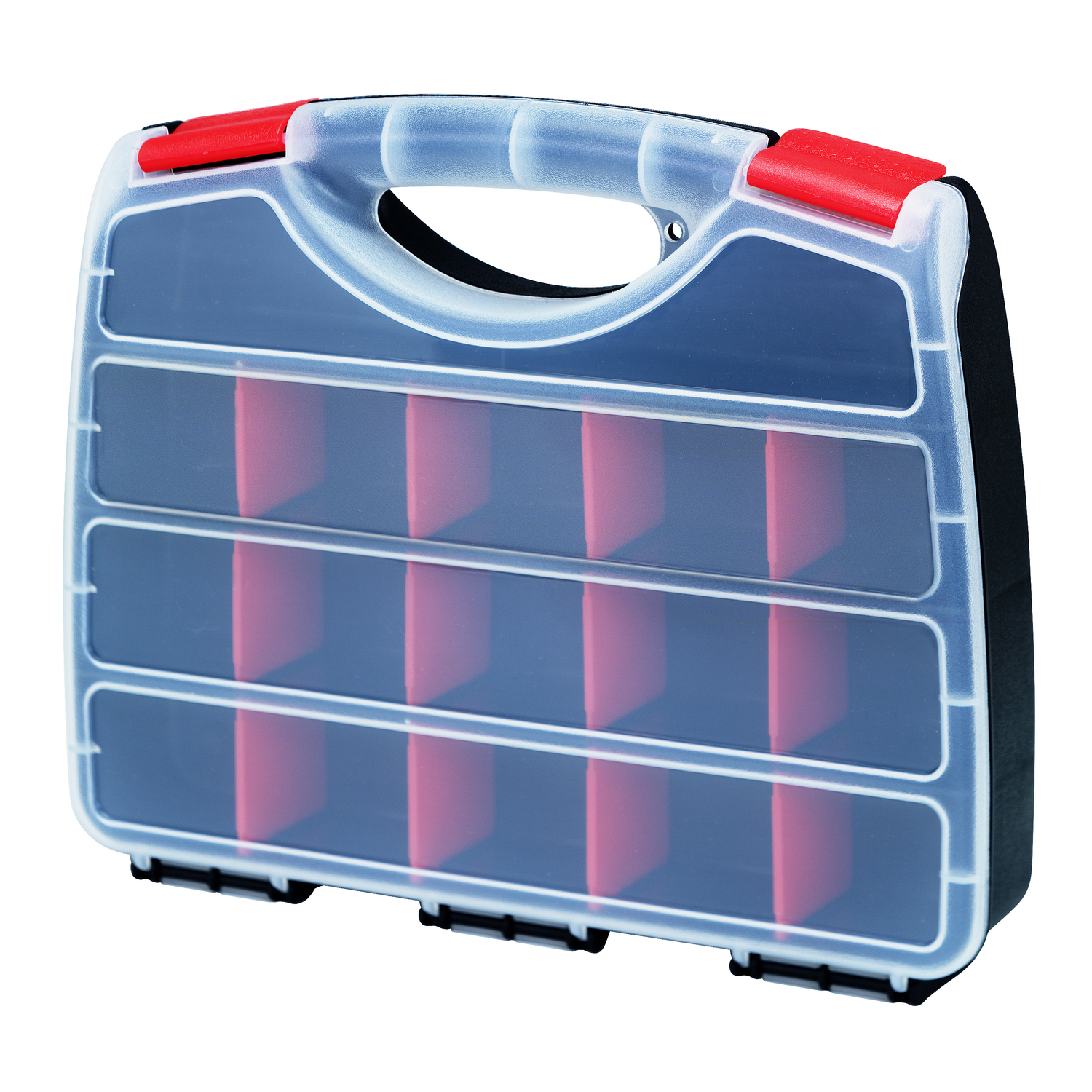 Quantum Storage 10 in. W X 2 in. H Storage Organizer Plastic 17 compartments Black - Mycitystee