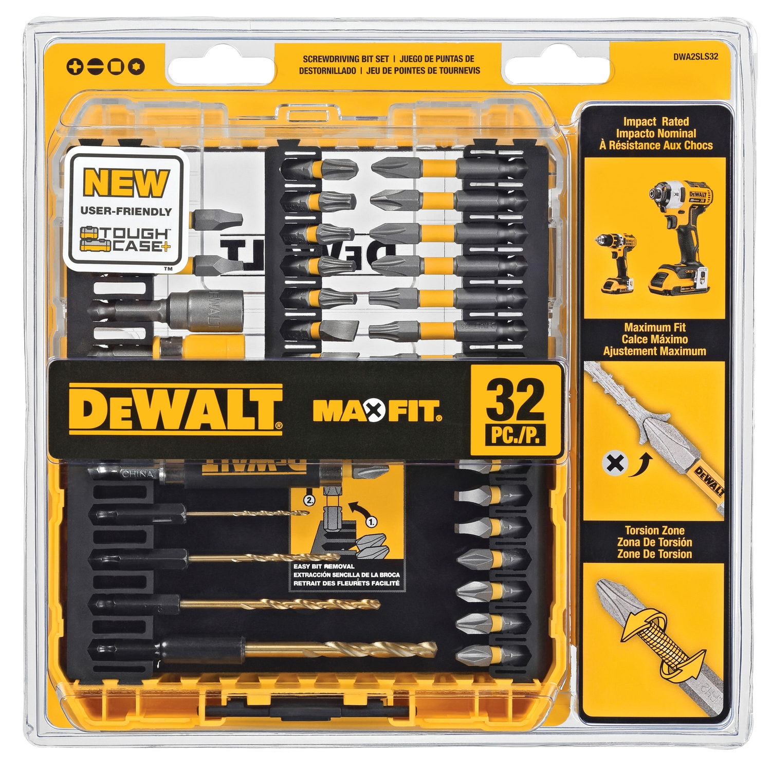 DeWalt Max Fit 8.75 in. L Screwdriving Bit Set S2 Tool Steel 32 pc - Mycitystee