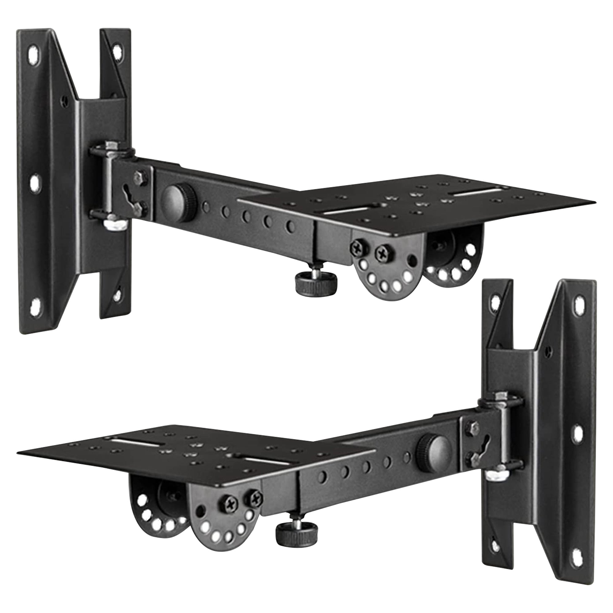 5 Core Speaker Wall Mount Stand, Rotatable Angle, Adjustable Swivel Tilt Speaker Hanger Bracket, For Home, School, Office and More 100 lbs Capacity- W - Mycitystee