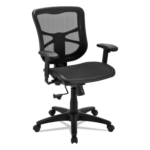 Alera Elusion Series Mesh Mid-Back Swivel/Tilt Chair， Supports Up to 275 lb， 17.9