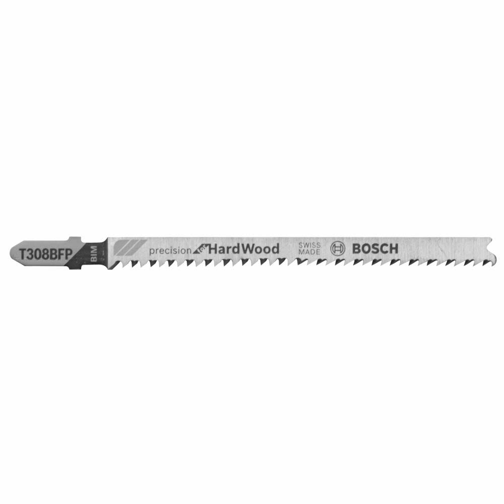 Bosch 5 Pc. 3-1/2 In. 12 TPI Precision for Hardwood Bi-Metal Jig Saw Blades T308BFP from Bosch - Mycitystee