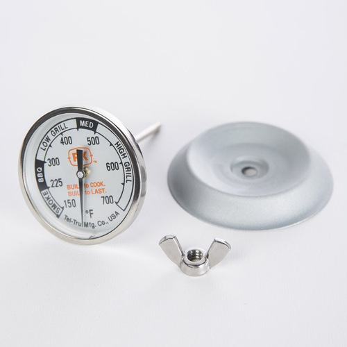PK Grills PK99085 Grill Thermometer Gauge Tel-Tru Analog Silver - Mycitystee