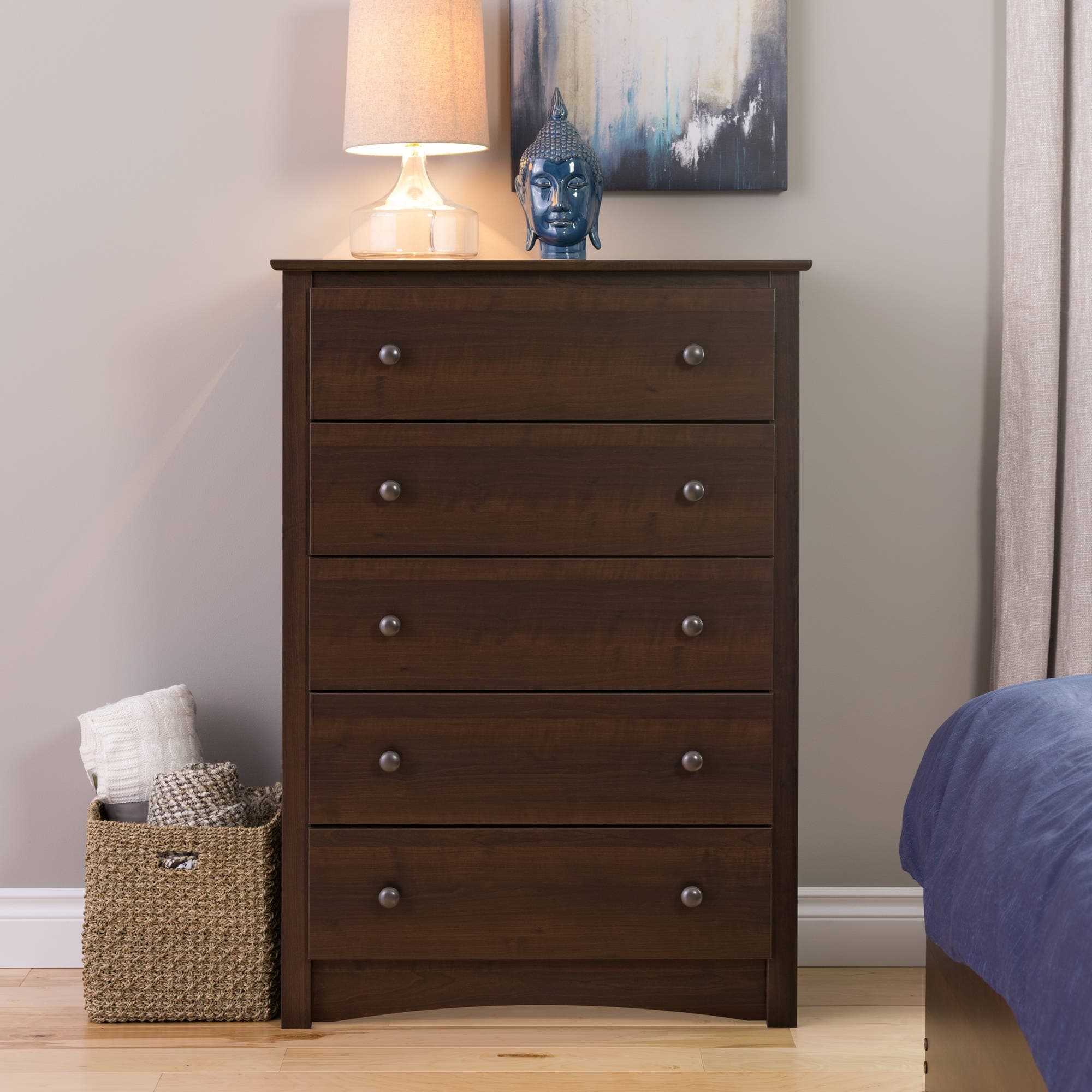Fremont 5-Drawer Dresser， Espresso - - 36940902 - Mycitystee