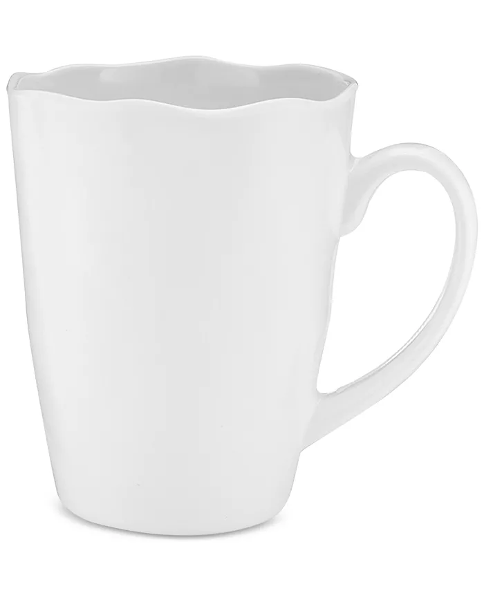Q Squared Ruffle 4-Pc. Melamine 15-Oz. Mug Set - Mycitystee