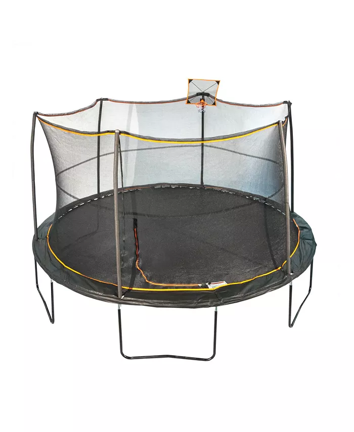JumpKing Trampoline with Basketball Hoop and Ball， 168